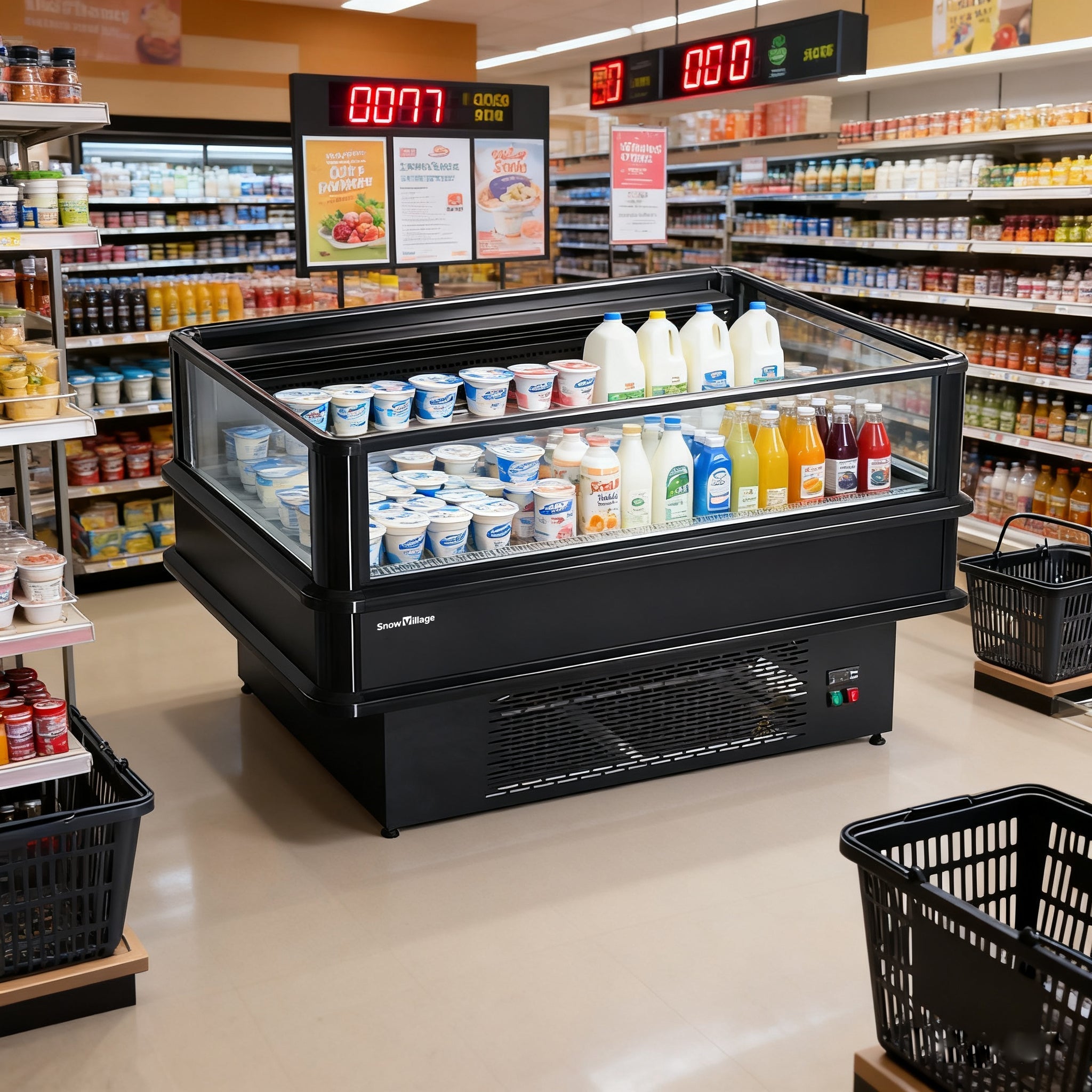 Island Freezer DG Ventilated Cooling Series - Open Type