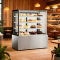 Cake Upright Showcase DG Series - Two Shelves (Straight)