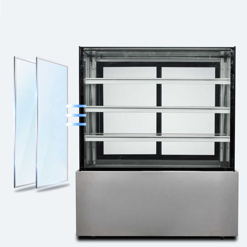 Cake Upright Showcase DG Series - Two Shelves (Straight)