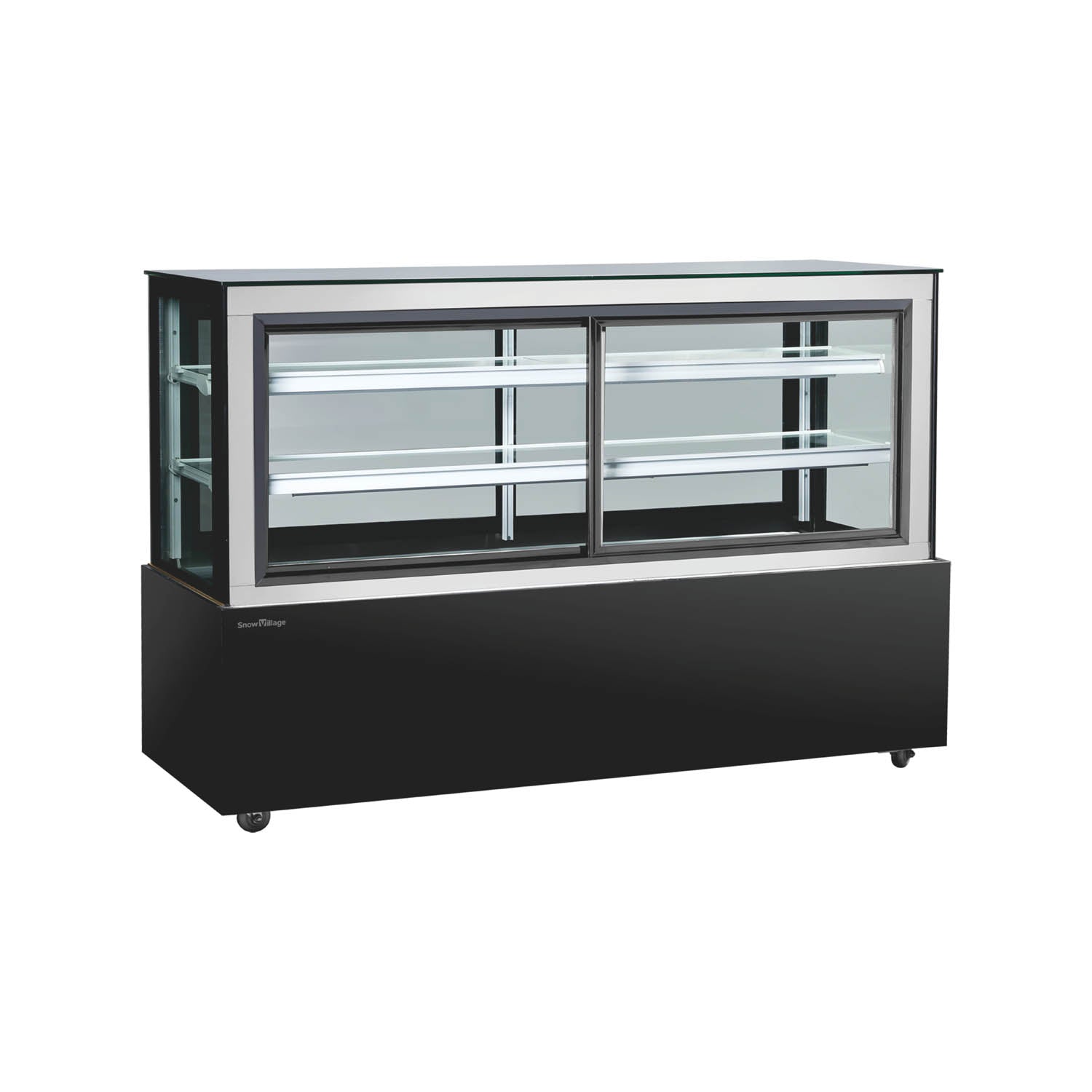 Cake Upright Showcase DG Series - Two Shelves (Straight)