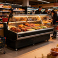 Horizontal Open-Top XC-XR Refrigerator Static Cooling Series - Curved Type (Front/Rear Sliding Door)