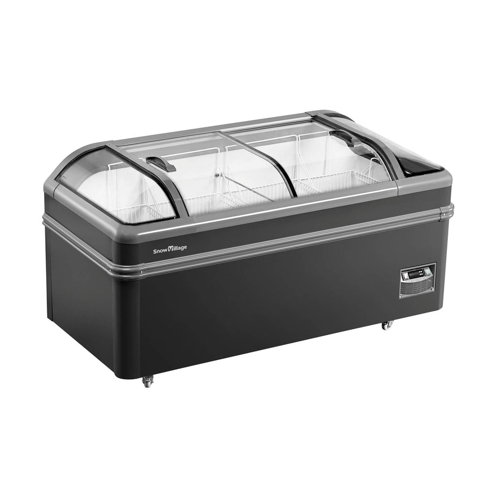 Island Freezer SD/SC Static Cooling Series - Two Sliding Doors (End Cap)