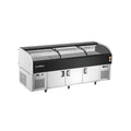 Ice Display Table SS-FZ Flat/Tri-Steps Dual Temperature Series - 3 Sliding Doors