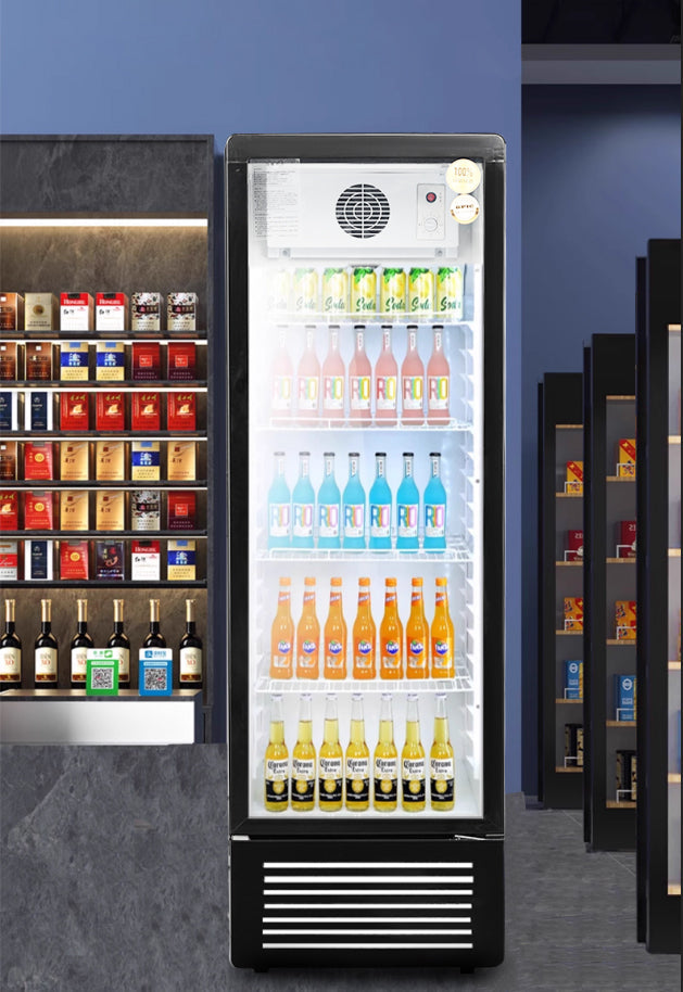 Upright Glass Door Showcase LC Static Cooling Refrigerator Series - Single Door (Flat Top)