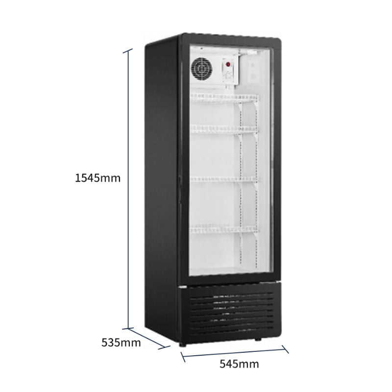Upright Glass Door Showcase LC Static Cooling Refrigerator Series - Single Door (Flat Top)