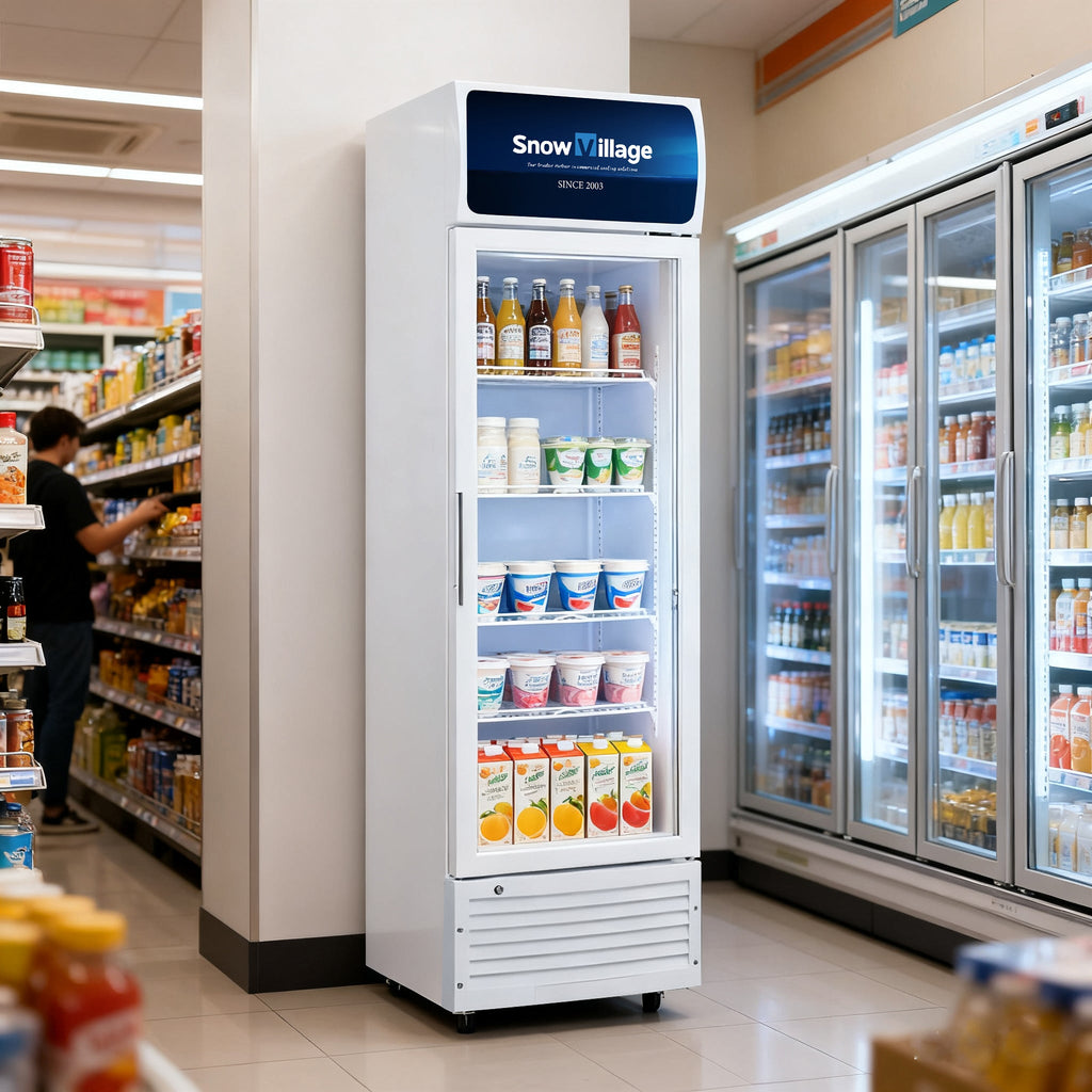Upright Glass Door Showcase LC-A Standard Static Cooling Refrigerator Series - Single Door (Plastic Frame)
