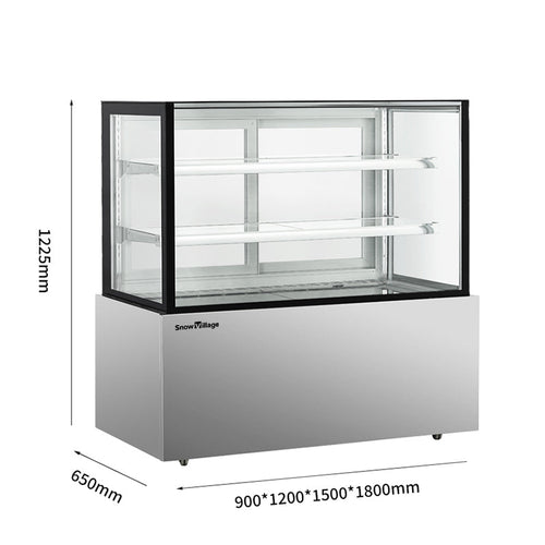 Cake Upright Showcase DG Series - Three Shelves (Straight)
