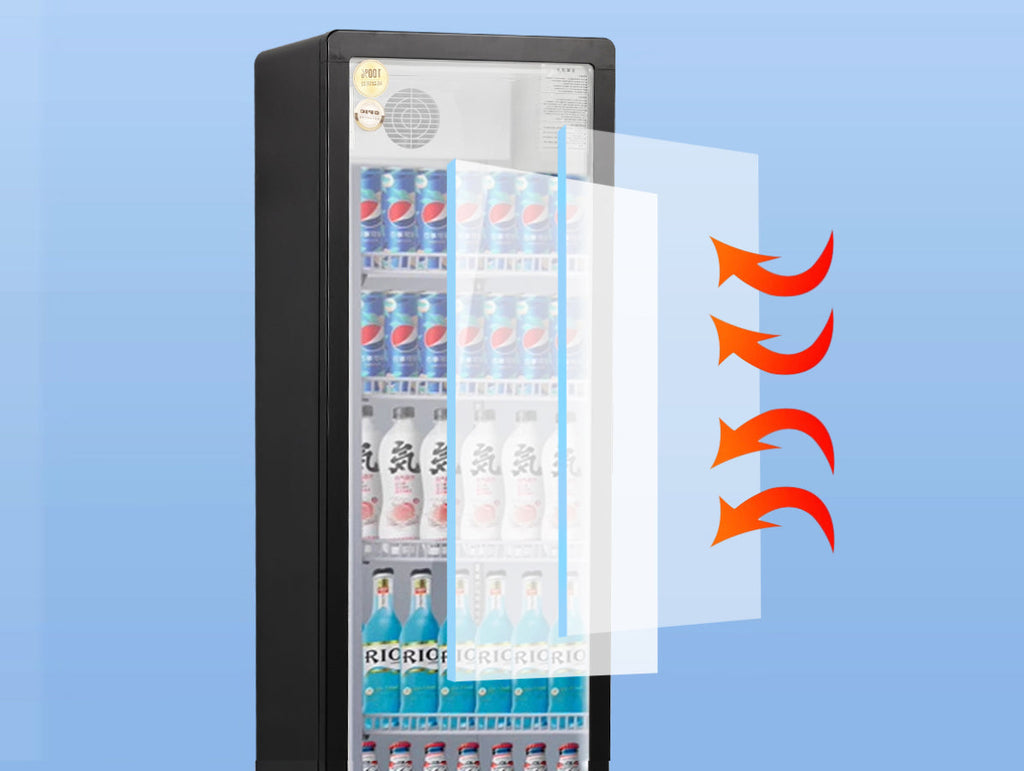 Upright Glass Door Showcase LC Static Cooling Refrigerator Series - Single Door (Flat Top)
