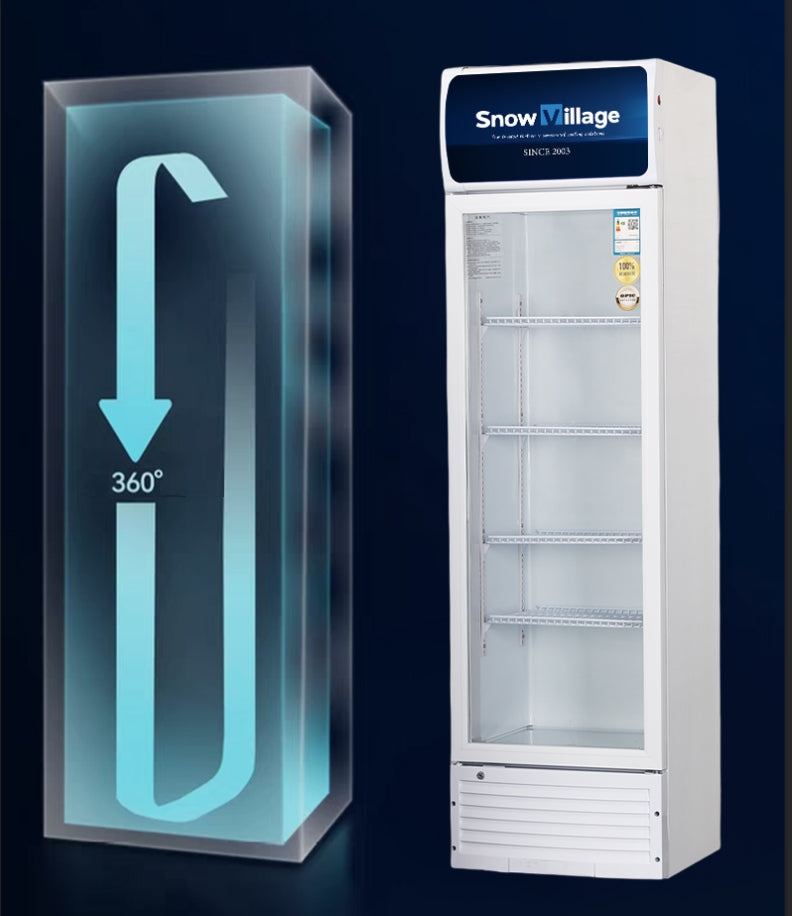 Upright Glass Door Showcase LC-A Standard Static Cooling Refrigerator Series - Single Door (Plastic Frame)